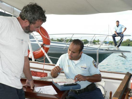 Contrôle de la police à Puerto Rico